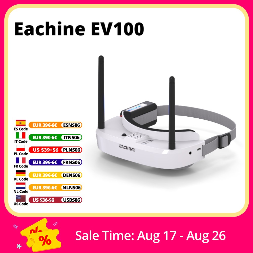 Eachine EV100 720*540 5.8G 72C - Fpv Drone Antenna avaliação e preço